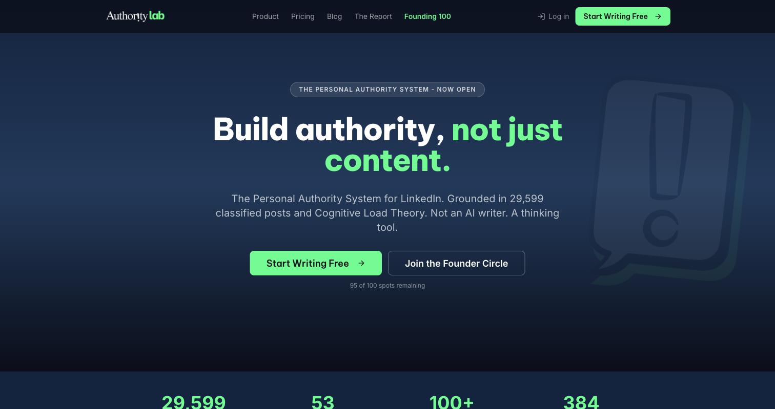 Authority Lab product screenshot